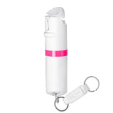 POM Keychain Pepper Spray - White & Pink (1.40% MC)